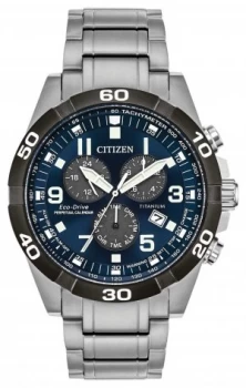 Citizen Brycen Super Titanium Perpetual Calendar Blue Dial Watch