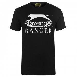 Slazenger Banger Logo T Shirt - Black