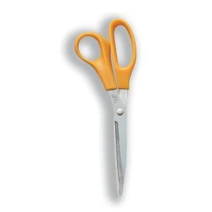 5 Star Office Scissors 204mm Stainless Steel Blades ABS Handles Orange