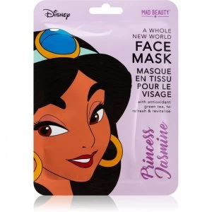 Mad Beauty Disney Princess Jasmine Revitalising Cloth Mask With Green Tea extract 25ml