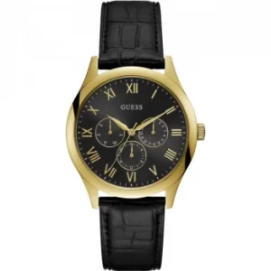 GUESS Gents gold watch with Black dial.
