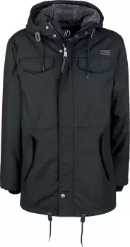 Brandit Marsh Lake Teddyparka Winter Jacket black