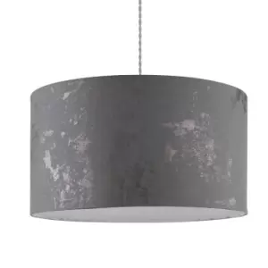 Grey with Metallic Splatter Effect Ceiling Shade