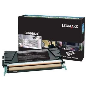Lexmark C746H2KG Black Laser Toner Ink Cartridge