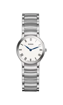 Rado Centrix Womens watch - Water-resistant 3 bar (30 m), Stainless steel, light