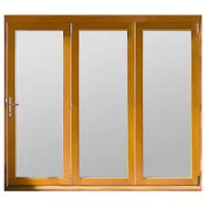 Jeld-Wen Kinsley Finished Solid Hardwood Patio Bifold Door Set Golden Oak - 2094 x 3594 mm