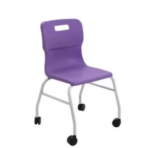TC Office Titan Move 4 Leg Chair with Castors, Purple