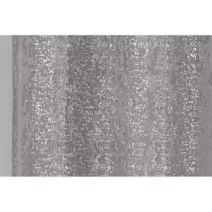 Halo Pair of 117x229cm Blackout Curtains, Grey