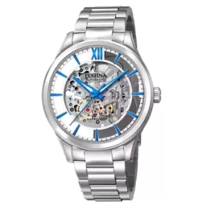 Festina F20630-2 Mens Silver Tone Dial With Steel Bracelet Wristwatch