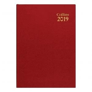Collins 35 A5 2019 Desk Diary Week to View Red Ref 35 Red 2019 35 Red