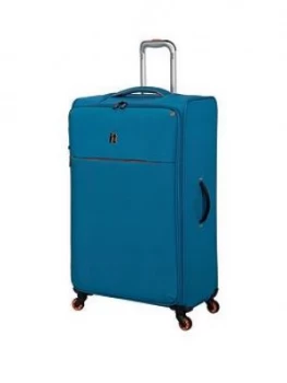 It Luggage Glint Large Suitcase Teal With Orange Trim