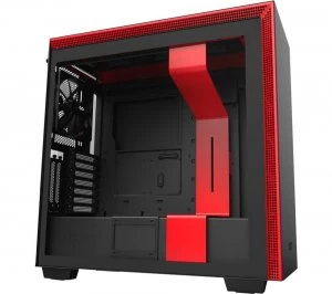 NZXT H710i E-ATX Mid-Tower PC Case - Black & Red, Black