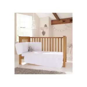 Clair de Lune Broderie Anglaise 3 Piece Cot/Cot Bed Set - White