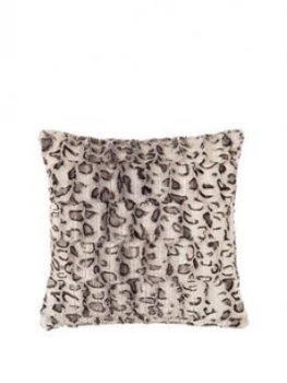 Cascade Home Leopard Luxury Textured Cushion - Grey