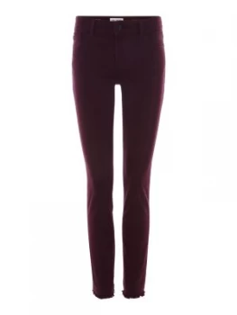 DL1961 Margaux Ankle Skinny Jeans in Eggplant Red