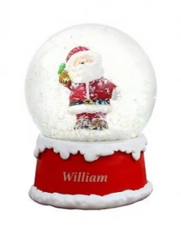 Personalised Santa Snowglobe Christmas Decoration