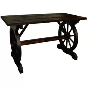 Cartwheel Table Outdoors - Burntwood - Burntwood - Watsons