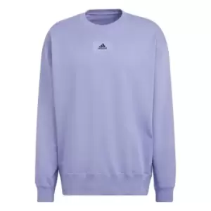 adidas Vivid Crew Sweatshirt Mens - Purple
