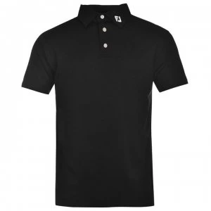 Footjoy Solid Polo Shirt Mens - Black