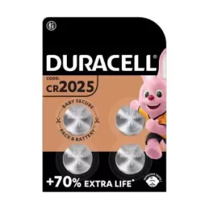 Duracell DL2025/CR2025/ECR2025 Batteries - Pack of 4