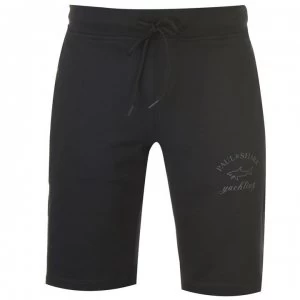 Paul And Shark Fleece Logo Shorts - Black 011