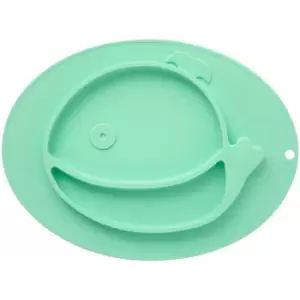 Premier Housewares - Suction Plate Baby green Baby Suction Plate fish Design Suction Plates For Babies With Hanging Loop Scratch Resistant Baby Plate