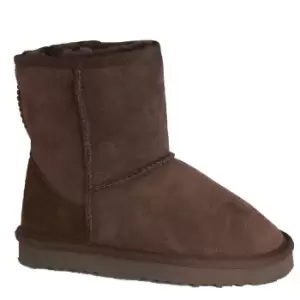 Eastern Counties Leather Childrens/Kids Charlie Sheepskin Boots (6 Child UK) (Chocolate)