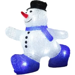 LED Lights Christmas Acrylic Decoration Indoor Xmas String Holiday Battery Operated Snowman Size M
