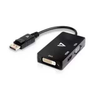 V7 DisplayPort Adapter (m) to VGA HDMI or DVI (f)