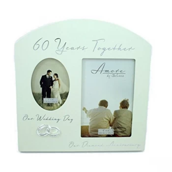 Amore By Juliana Double Anniversary Frame - 60 Years