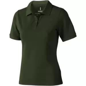 Elevate Calgary Short Sleeve Ladies Polo (S) (Army Green)