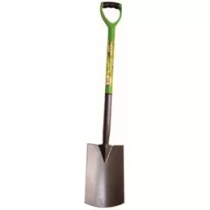Green Blade Digging Spade with Steel Shaft