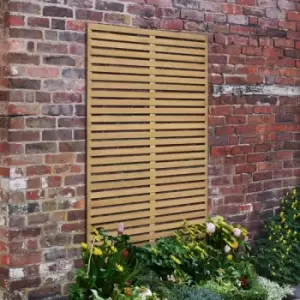 Forest 6a x 3a Pressure Treated Slatted Trellis Panel (1.8m x 0.9m)