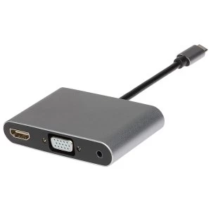 Nikkai USB-C to Multi Port Adapter VGA, HDMI and 3.5 Audio Port - Mirror and SST
