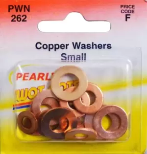 Copper Washers - Assorted Small - Pack Of 15 PWN262 WOT-NOTS