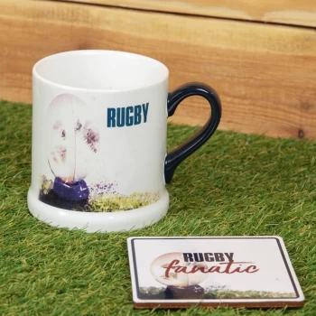 Armchair Supporters Society Mug & Coaster Gift Set - Rugby