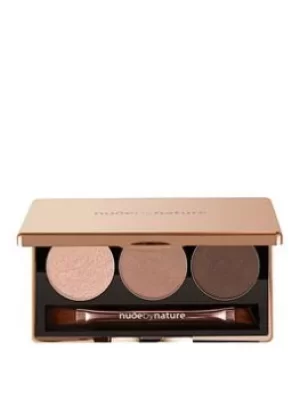 Nude By Nature Natural Illusion Eyeshadow Trio 03 Rose, 03 Rose, Women
