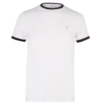 Farah Groves Ringer T Shirt - White