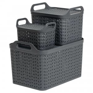 Urban Charcoal Storage Basket Charcoal (Grey)