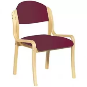 Tahara Wooden Framed Stackable Side Chair Wine 50618ET