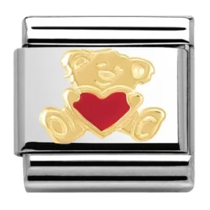 Nomination CLASSIC Gold Love Bear With Heart Charm 030253/32