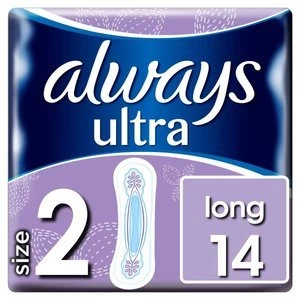 Always Ultra Long Sanitary Pads 14pck