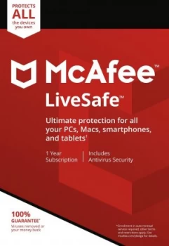 McAfee LiveSafe 2017 Unlimited Device