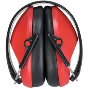 PS48RER - sz Slim Ear Muff - Red - Red - Portwest