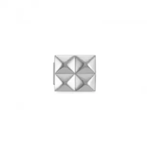 Classic Glam Steel Small Pyramids Link Charm 230107/02