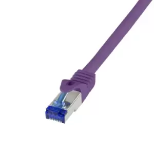 LogiLink C6A049S networking cable Purple 1.5 m Cat6a S/FTP (S-STP)