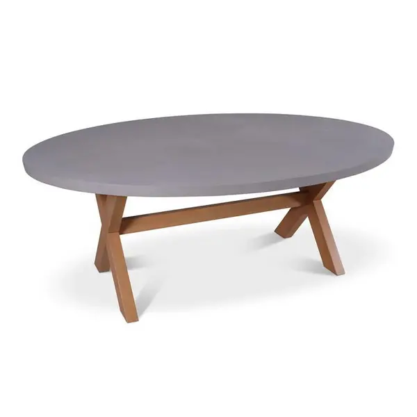 Royalcraft Luna Concrete Dining Table Warm Grey - Grey 200x145x75