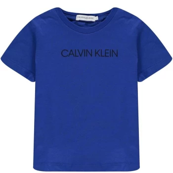 Calvin Klein Boys Institution T Shirt - Ultra Blue