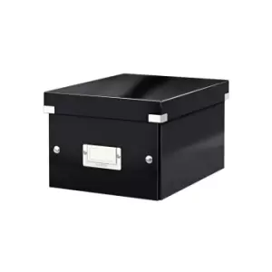 Leitz WOW Click & Store Small Storage Box with Label Holder Black