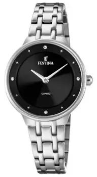 Festina F20600/4 Ladies Steel With CZ Sets & Steel Watch